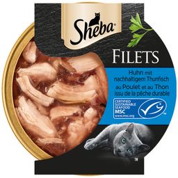 Sheba Filets Schale 60g Huhn mit nachhaltigem Thunfisch