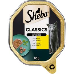 Sheba Schale 85g Classics in Pastete mit Kalb & Huhn