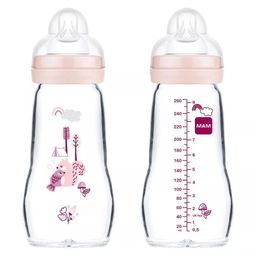 mam Feel Good Baby Flasche aus Glas 260ml 2+ Monate