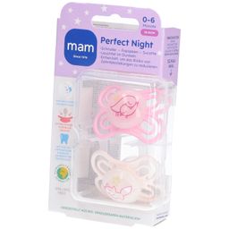 MAM Perfect Night Schnuller Silikon Rosa 0-6