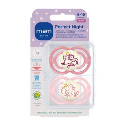 MAM Perfect Night Schnuller Silikon Rosa 6-16