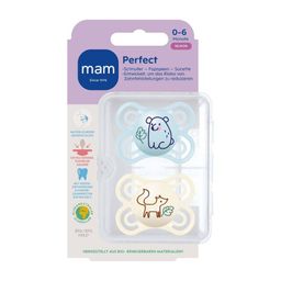 MAM Perfect Schnuller Silikon Blau 0-6