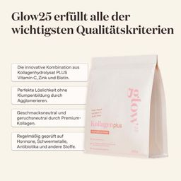 Glow25® Collagen Plus [450g] - mit Vitamin C, Zink und Biotin