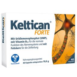 Keltican® forte Kapseln mit Uridinmonophosphat (UMP), Vitamin B12 und Folsäure zur Unterstützung der Nervenregeneration