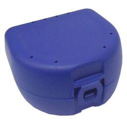 Prothesen-/Zahnspangenbox Universell Dunkelblau