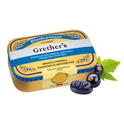 Grethers Blackcurrant Gold zuckerhaltige Pastillen