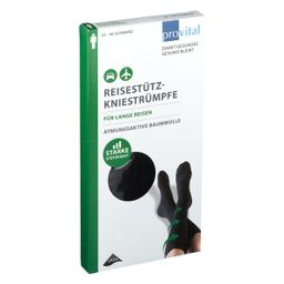 provital Reisekniestrümpfe Gr. 43 - 46 schwarz
