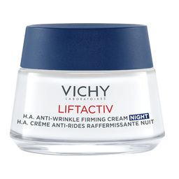Vichy Liftactiv Hyaluron Anti-Falten & Straffheit Creme Nachtcreme: Straffende Anti-Aging-Nachtcreme mit Hyaluronsäure + VICHY Liftactiv Nacht Tiegel 15ml GRATIS