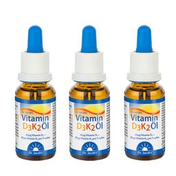 Dr. Jacob's Vitamin D3K2 Öl 800 IE/20 mcg D3+K2 640 Tropfen vegetarisch