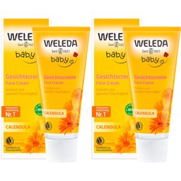 Weleda Baby Gesichtscreme Calendula - pflegt & schützt empfindliche Babyhaut, spendet Feuchtigkeit