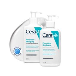 CeraVe Porentiefe Reinigung: Schäumendes Reinigungsgel mit Salicylsäure für das Gesicht bei unreiner und zu Akne neigender Haut