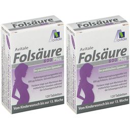 Avitale Folsäure 800 Plus B12 + Jod