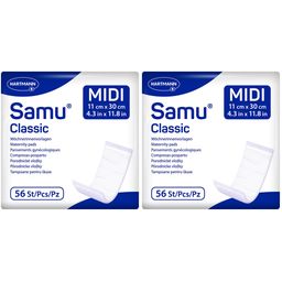 Samu Classic Midi Wöchnerinnen-Vorlagen Wochenbettbinden Einlagen für die Zeit nach der Geburt