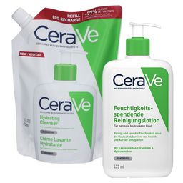 CeraVe Feuchtigkeitsspendende Reinigungslotion + CeraVe® Feuchtigkeitsspendende Reinigungslotion Nachfüllpack