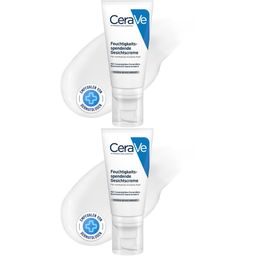 CeraVe Feuchtigkeitsspendende Nachtscreme: hydratisierende Gesichtspflege mit Hyaluron, Niacinamid und Ceramiden für normale bis trockene Haut