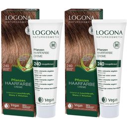 LOGONA Naturkosmetik Pflanzen-Haarfarbe Creme 240 Nougatbraun