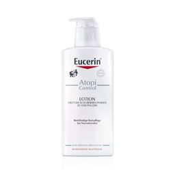 Eucerin® AtopiControl Lotion – beruhigt die Haut bei Neurodermitis Beschwerden – schnelle Hilfe bei Spannung und Juckreiz + Aquaphor Protect & Repair Salbe 7ml GRATIS