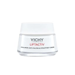  Vichy Liftactiv Hyaluron Anti-Falten & Straffheit Creme: Straffende Anti-Aging-Creme für trockene Haut + VICHY Liftactiv Nacht Tiegel 15ml GRATIS