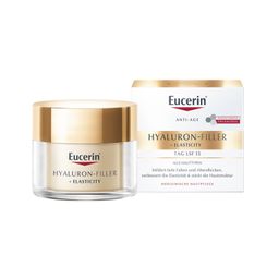 Eucerin® HYALURON-FILLER + ELASTICITY Tagespflege LSF 15 – Gesichtscreme zur Minderung tiefer Falten – Anti-Aging Creme gegen Altersflecken