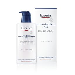 Eucerin® UreaRepair PLUS Lotion 10% – reichhaltige Körperlotion für sehr trockene bis extrem trockene Haut + Aquaphor Protect & Repair Salbe 7ml GRATIS