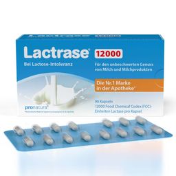 Lactrase® 12,000 - Laktase Kapseln bei Laktoseintoleranz