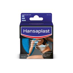 Hansaplast Kinesiologie Tape Blau | Unterstützt die Muskel- und Gelenkfunktion | Aktive Erholung | Fördert die Durchblutung | 5 cm x 5 m