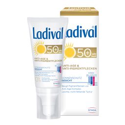 Ladival® Anti-Age und Anti-Pigmentflecken Sonnencreme LSF 50+ mit Anti-Aging-Komplex für Gesicht, Hände und Dekolleté