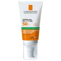  La Roche Posay Anthelios UV Mune 400 Oil Control Gel-Creme Sonnengel mit LSF50+ für sehr hohen Schutz vor UVA- und UVB-Strahlen, für ölige Haut