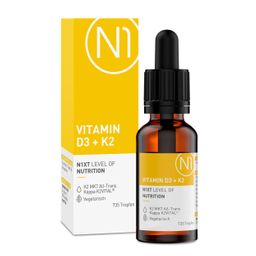 N1 Vitamin D3 K2 Öl – 1.000 I.E pro Tropfen - das Sonnenvitamin für deinen Alltag