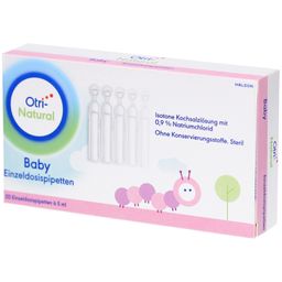OtriNatural Baby, isotone Kochsalzlösung, 20 Einzeldosispipetten à 5 ml