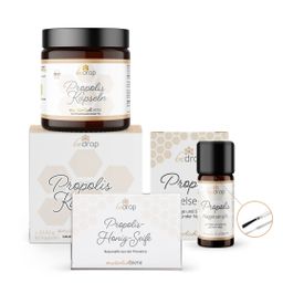 Nail Care Set | Propolis Nagelserum, Kapseln & Propolis-Honig-Seife bei Nagelpilz & mehr
