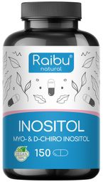 Myo Inositol & D-Chiro Inositol Kapseln (150 St), Mit Vitamin B6, Folsäure & Chrom - RAIBU