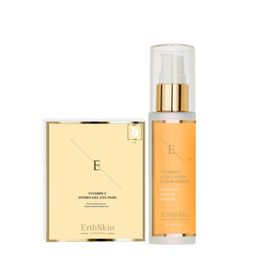ErthSkin London Vitamin C Serum + Augenpads  Anti-Aging Set