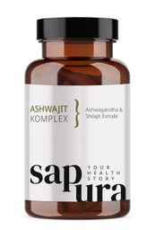 Shilajit Kapseln mit Ashwagandha - Fulvinsäure & Huminsäure - SAPURA HEALTH