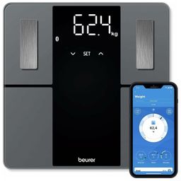 BF 500 Super Black Edition Bluetooth Diagnosewaage  Trittfläche 30x30x2,8
