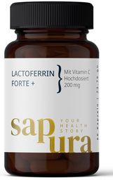 SAPURA - Lactoferrin Forte + Vitamin C | Hochdosiert | Reinheit >97% |