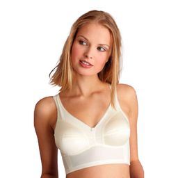 MYSANITY Stütz-BH aus Satin, Cup D, mit hohem Unterbrustband