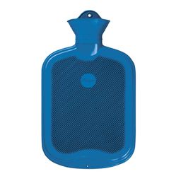 Sänger Wärmflasche beidseitig mit Lamelle blau
