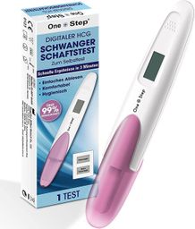 One+Step digitaler Schwangerschaftstest mit klarer Anzeige "schwanger" / "nicht schwanger"