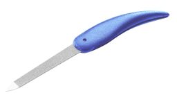 REMOS Saphirnagelfeile Blau, klappbar, doppelseitig, für Reise & Maniküre