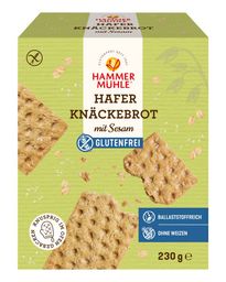 Hammermühle Hafer Knäckebrot mit Sesam glutenfrei