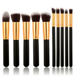 UNIQ technique Pro 10 Teile Make up pinsel set Black/Gold