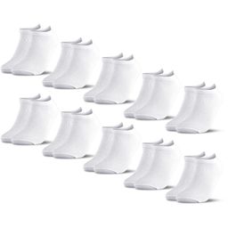 Occulto Kinder Sneaker Socken 10er Pack (Modell: Mikl) Wht 23-26