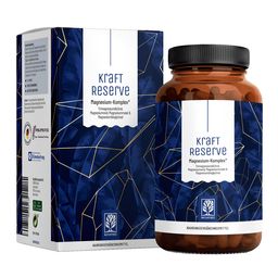 Magnesium Komplex u.a. mit Magnesiumcitrat, Bisglycinat hochdosiert vegan - Kraftreserve -NATURTREU®