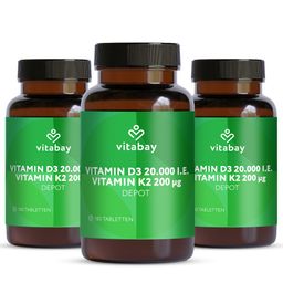 Vitabay Vitamin D3 20000 IE + K2