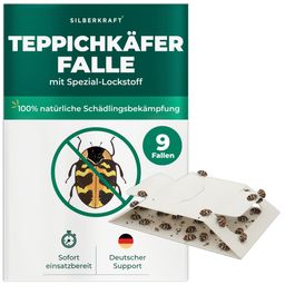 SILBERKRAFT Teppichkäferfalle mit Spezial-Lockstoff