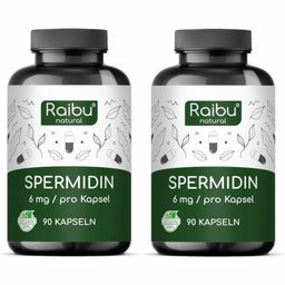 Spermidin Kapseln Hochdosiert, 6 mg Spermidin pro Kapsel, Aus Weizenkeimextrakt - RAIBU