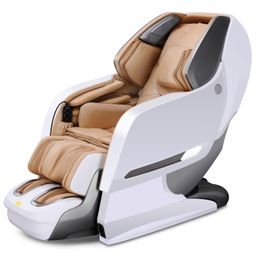 NAIPO Massagesessel Lonisator  3D Premium Massagestuhl mit Shiatsu Zero Gravity Anion-Abgabe Weiss