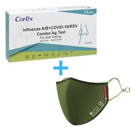 4in1 Antigentest für Influenza A/B + COVID-19 + RSV + GRATIS NANO FFP2