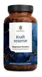 Magnesium Komplex 180 vegane Kapseln hochdosiert 400 mg Bisglycinat Kraftreserve NATURTREU®
